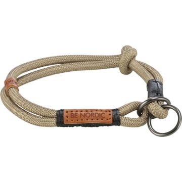 TRIXIE BE NORDIC HALSBAND HOND HALF-SLIP ZAND / ZWART 35X0,6 CM