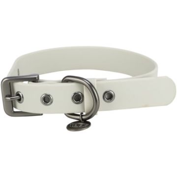 TRIXIE CITYSTYLE HALSBAND HOND PVC LICHTGRIJS 30-37X2 CM