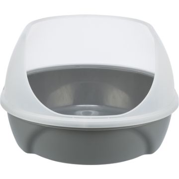 TRIXIE KATTENBAK SIMAO HOGE RAND GRIJS 48X58X30 CM