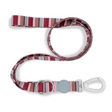 MORSO HONDENRIEM VERSTELBAAR GERECYCLED SKYLINE ROOD / ROZE 75-230X1,5 CM 4-20 KG