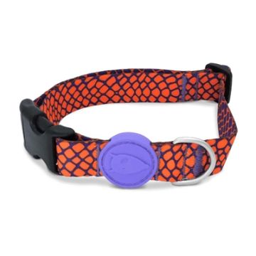 MORSO HALSBAND HOND GERECYCLED URBAN LIZARD ROOD 30-42X1,5 CM