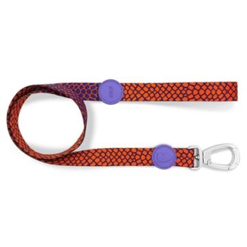 MORSO HONDENRIEM GERECYCLED URBAN LIZARD ROOD 120X1,5 CM TOT 6 KG