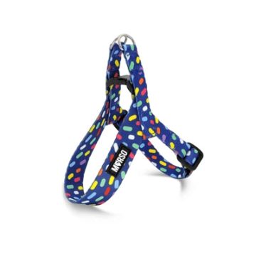 MORSO MINI HONDENTUIG VERSTELBAAR GERECYCLED COLOR INVADERS PAARS 32-41X2,5 CM