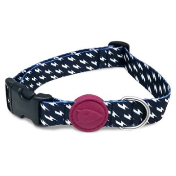 MORSO HALSBAND HOND GERECYCLED POWER FLOW ZWART 30-42X1,5 CM