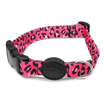MORSO HALSBAND HOND GERECYCLED BUBBLE LEO ROZE 30-42X1,5 CM