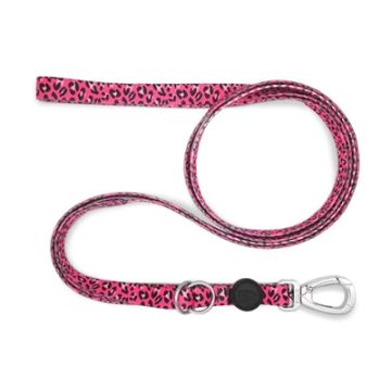 MORSO HONDENRIEM VERSTELBAAR GERECYCLED BUBBLE LEO ROZE 75-230X1,5 CM 1-4 KG