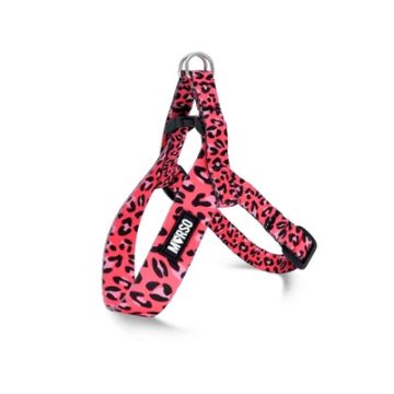 MORSO MINI HONDENTUIG VERSTELBAAR GERECYCLED BUBBLE LEO ROZE 29-38X2,5 CM