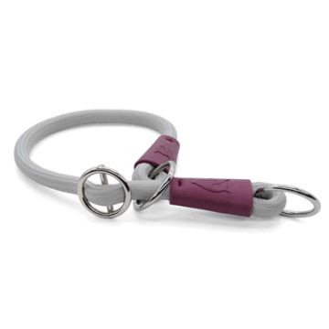 MORSO HALF SLIP HALSBAND HOND SOFT ROPE GERECYCLED GREY GRIJS 45X1 CM