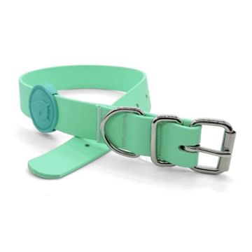 MORSO HALSBAND HOND WATERPROOF GERECYCLED CARRIBEAN GREEN GROEN 33-41X1,5 CM