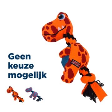 KONG SIGNATURE DYNOS FLEECE MET PIEP ASSORTI 32X14X10 CM