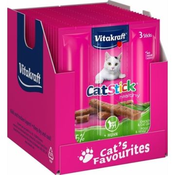 VITAKRAFT CAT-STICK MINI KIP / KATTENGRAS 20X3 ST