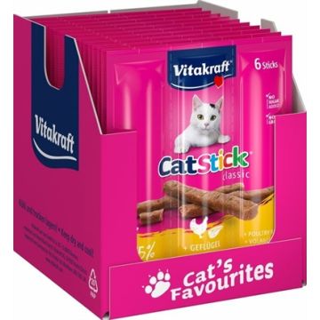 VITAKRAFT CAT-STICK MINI GEVOGELTE MET LEVER 20X3 ST