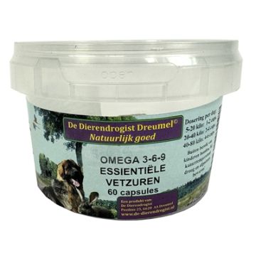 DIERENDROGIST OMEGA 3-6-9 VETZUREN CAPSULES 60 ST