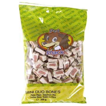 PETSNACK BOTJES DUO ZALM/RIJST 200 GR