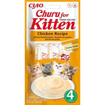 INABA CHURU KITTEN CHICKEN RECIPE 4X14GR
