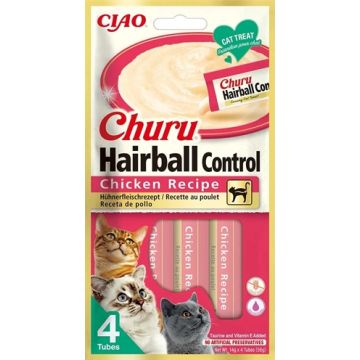 INABA CHURU HAIRBALL CHICKEN RECIPE 4X14GR