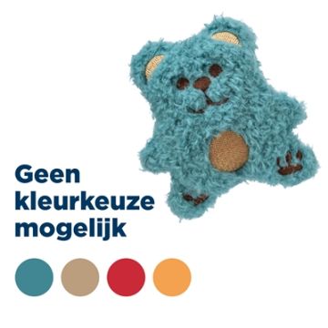 TRIXIE BEER PLUCHE MET CATNIP ASSORTI 8 CM