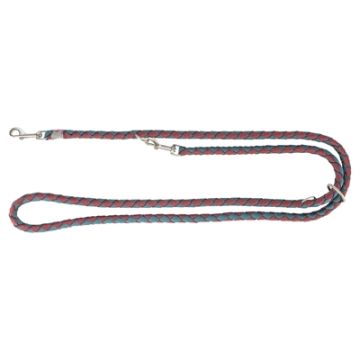 TRIXIE HONDENRIEM CAVO VERSTELBAAR SANGRIA / PETROL 200X1,8 CM