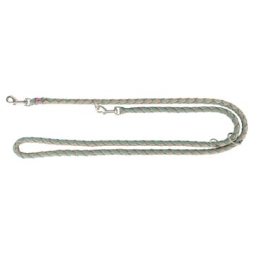 TRIXIE HONDENRIEM CAVO VERSTELBAAR SALIE GROEN / ZAND 200X1,2 CM