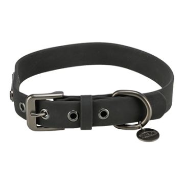 TRIXIE HALSBAND HOND CITYSTYLE PVC ZWART 25-32X2 CM