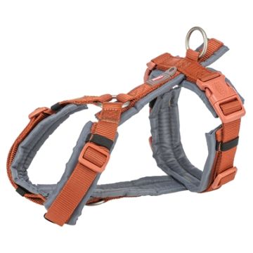 TRIXIE HONDENTUIG PREMIUM TREKKING ROEST BRUIN / GRAFIET GRIJS 36-44X1,5 CM