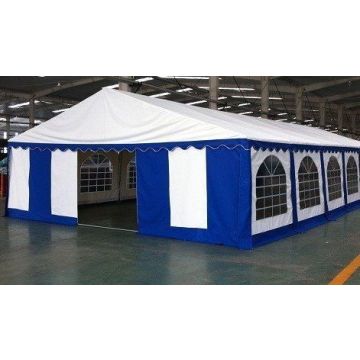 Premium Partytent PVC 5x8x2 mtr in Wit-Blauw