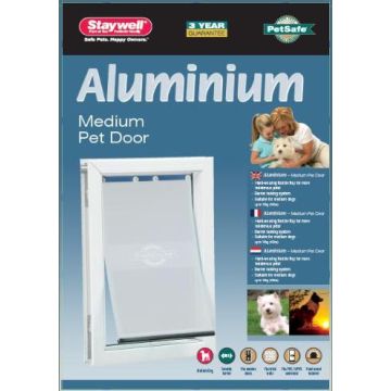 PETSAFE HONDENLUIK TOT 18 KG ALUMINIUM WIT 620