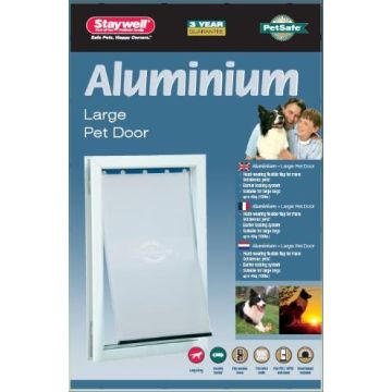PETSAFE HONDENLUIK TOT 45 KG ALUMINIUM WIT 640