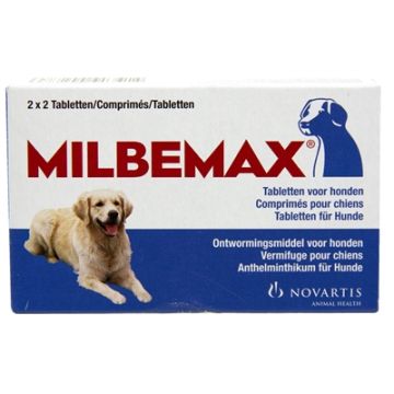 MILBEMAX TABLET ONTWORMING HOND LARGE 2X2 TABL