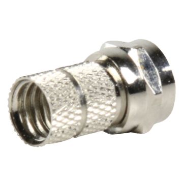 Valueline FC-001PROF F-connector Male Metaal Zilver
