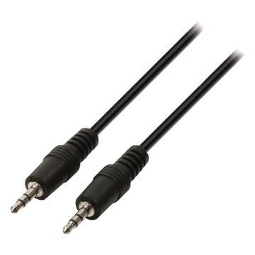 Valueline Vlap22000b05 Jack Stereo Audiokabel 3,5 mm Mannelijk - 3,5 mm Mannelijk 0,50 M Zwart