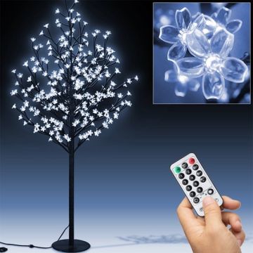 Kerst bloesemboom 220cm met 220 LED's blauwe verlichting voor binnen en buiten