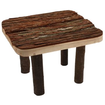 HAPPY PET RAW WOODEN PLATFORM 20X25X30 CM