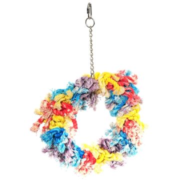 HAPPY PET PAPEGAAI FLOSSIN RING 28X23X8 CM