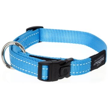 ROGZ FOR DOGS FANBELT HALSBAND TURQUOISE 20 MMX34-56 CM