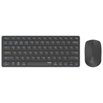 Rapoo 9600M Draadloos Multimode Blade Combo TKL Toetsenb-muisset,dnk Gr QWERTY US