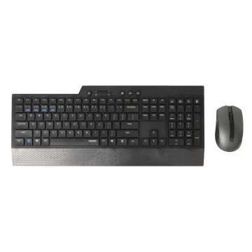 Rapoo 8200T Multimodus Draadloze Desktop Combo Set Zwart QWERTY US