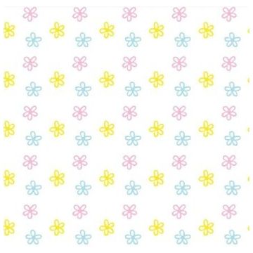 Duni Paasservet Bloemen Multi 33x33 cm