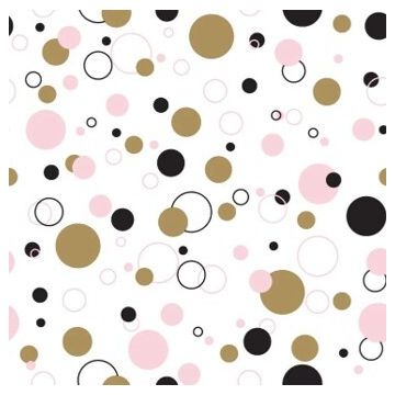 Duni servetten Splashin Dots 3-laags 33x33