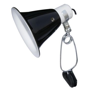 KOMODO BLACK DOME CLAMP LAMP FIXTURE 14 CM