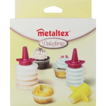 Metaltex Decoratieset Dolceforno 9 X 7 Cm Transparant