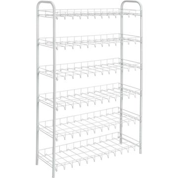 Tomado Metaltex Shoe 6 Schoenenrek Wit 64x23x104 cm  6 Verdiepingen
