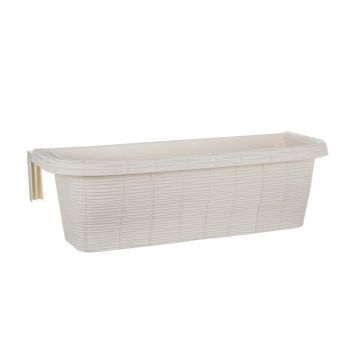 Bama Fioriera Bloem-Balkonbak 60x20x18.5 cm Wit
