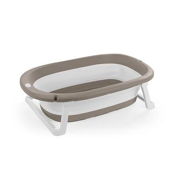 Dolu Baby Opvouwbaar Badje 75.5x46.5x20.5 cm Steengrijs/Wit