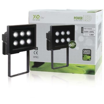 Ranex Xq-1011 Zwarte Aluminium Led (6x) Buitenlamp