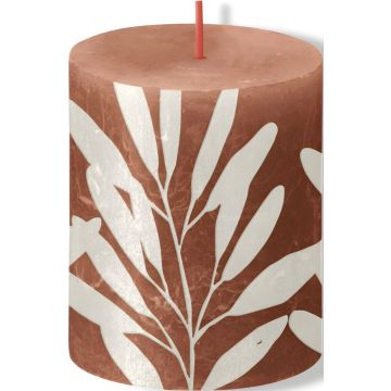 Bolsius Kaars Roze met Print