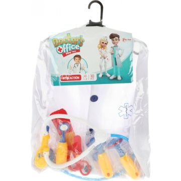 Toi-toys Verkleedset Dokter Junior Polyester Wit 10-delig