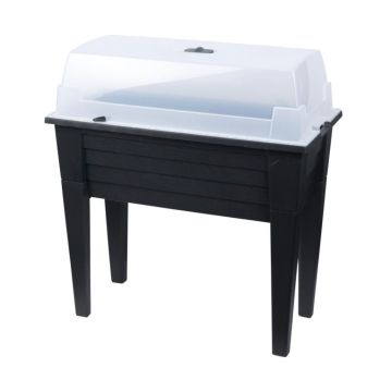Pro Garden Kweektafel met Deksel 78x40x83 cm Antraciet
