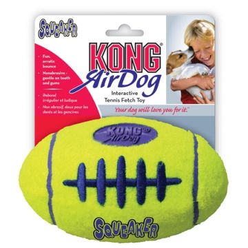 KONG AIRDOG FOOTBALL GEEL SMALL 9X5,5 CM