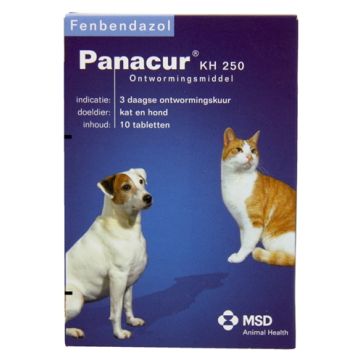 PANACUR HOND/KAT 250 MG 10 TABLET